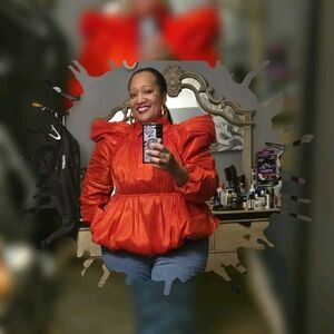 Vibrant Red Puffer Jacket